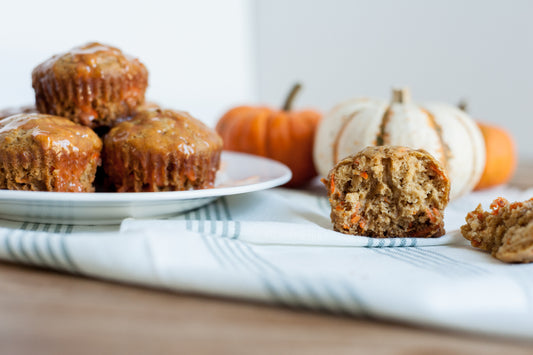 Biodynamic carrot muffins