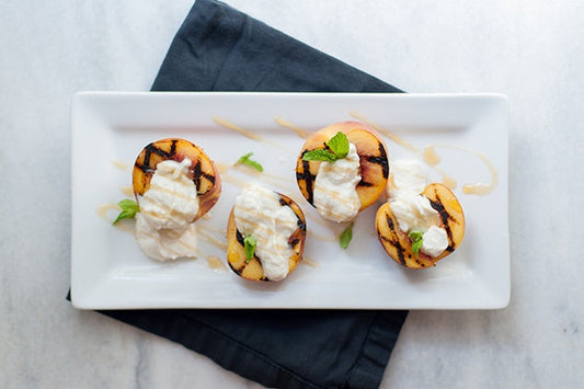 grilled peaches with ricotta