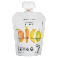 Organic Regeneratively Farmed® Mango + Carrot + Banana + Pear Puree | White Leaf Provisions