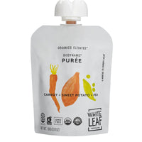 Organic Regeneratively Farmed® Carrot + Pea + Sweet Potato  Baby Food Puree