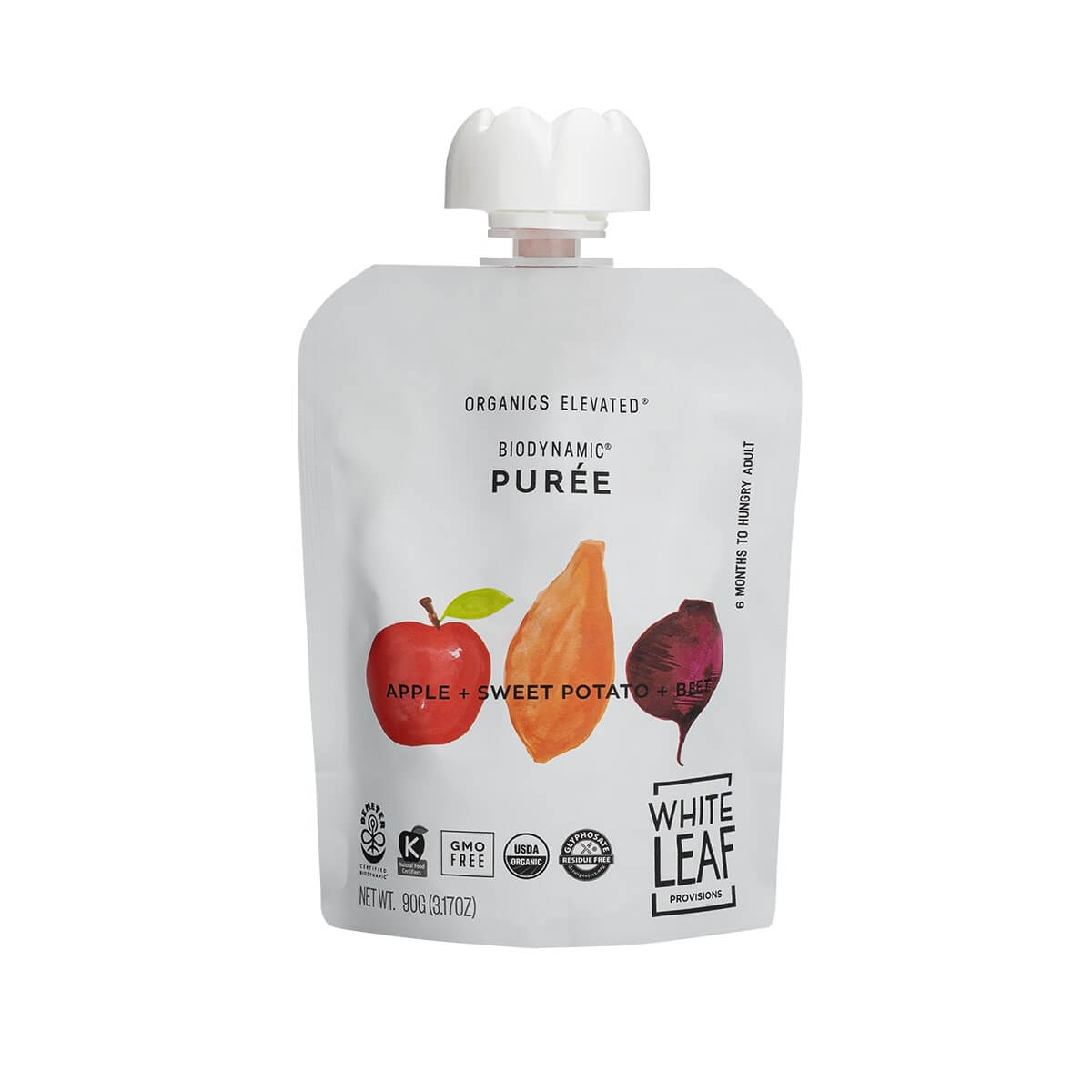 Organic Regeneratively Farmed® Apple + Sweet Potato + Beet Puree | White Leaf Provisions