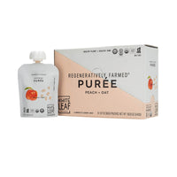 Organic Regeneratively Farmed® Peach + Oat Puree | White Leaf Provisions